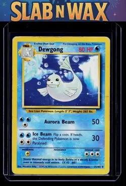 Pokemon tcg Base Set Dewgong #025/102 - Image 1