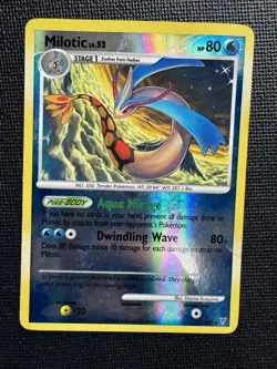 Milotic Shiny SH7 Reverse Holo Pokemon Supreme Victors 2009 Ultra Rare Creased - Image 1