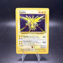 Zapdos 16/102 Holo Rare Pokemon Vintage Unlimited Base Set NM/LP -j - Image 1