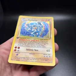 Pokemon TCG Machamp Holo Rare 1st Edition Base Set 8/102 WOTC MP - Image 5