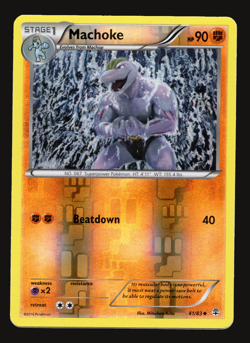 Pokemon TCG Machoke Reverse Holo Generations XY 41 NM-VLP Card - Image 1