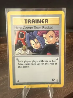 Pokemon Here Comes Team Rocket! Team Rocket Holo Rare Unlimited 15/82 English - Image 1