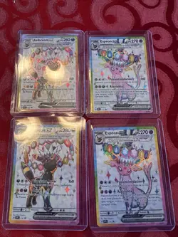 Pokemon TCG Prismatic Evolution 175 Espeon & 176 Umbreon Ex Promos Set Spanish - Image 3