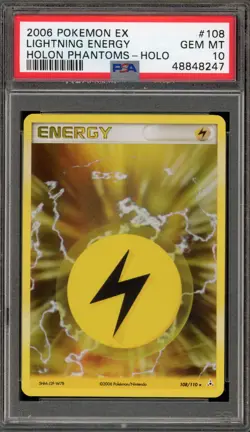 Pokemon Lightning Energy EX Holon Phantoms Holo Rare #108 PSA 10 Gem Mint - Image 1