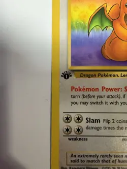 Pokemon TCG Dragonite Fossil 19/62 1st Edition Rare 100 HP English Himeno - Image 4