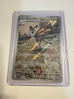 Pokemon TCG Beautifly 219/217 ASC CN Holo Bug Stage 2 130 HP English - Image 1