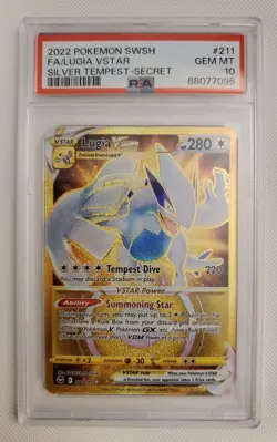 Gold Lugia Vstar #211 PSA 10 POKEMON TCG - Image 1