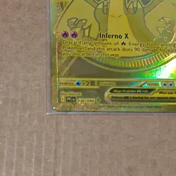 2025 Pokemon Phantasmal Flames Mega Charizard X ex Hyper Rare #130/094 - Image 2