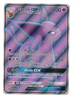Espeon GX (Full Art) 140/149 SM Base Set Holo Pokemon TCG - NM - Image 1