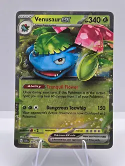 Venusaur ex 1/142 Double Rare Stellar Crown Pokemon NM - Image 1