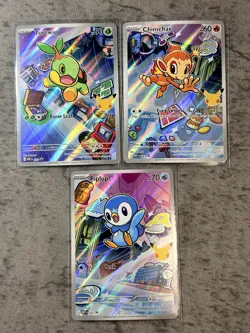 Pokemon First Partner Illustration Collection Series 1 Gen 4 Sinnoh Starters - D - Image 1