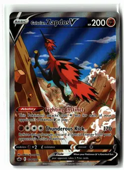 Galarian Zapdos V ⭐ 174/198 Holo Ultra Rare Chilling Reign 2021 Pokemon NM - Image 1