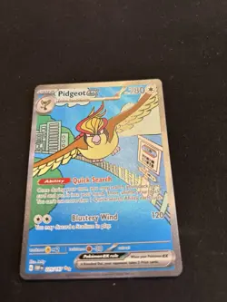 Pokemon Pidgeot ex Special Illustration Rare Full Art Holo SV03 225/197 280 HP - Image 2