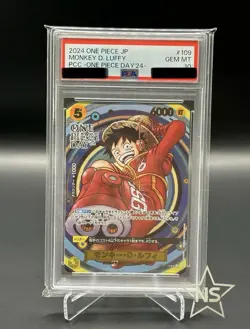 SA 10 Monkey D Luffy OP07-109 2024 Promo Card Japanese ONE PIECE Day 24 - Image 1