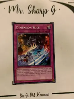 DIMENSION SLICE - LIMITED EDITION WGRT-EN094 ENGLISH Yu-Gi-Oh! CARD COMMON - Image 2