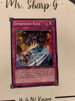 DIMENSION SLICE - LIMITED EDITION WGRT-EN094 ENGLISH Yu-Gi-Oh! CARD COMMON - Image 4
