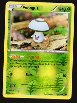 Pokemon TCG Foongus Reverse Holo Steam Siege XY 12 NM Card - Image 1