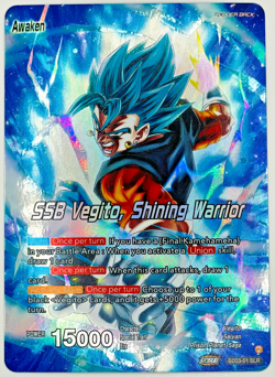 SSB Vegito Shining Warrior SD23-01 SLR Alt Art Foil Dragon Ball Super Card NM - Image 1