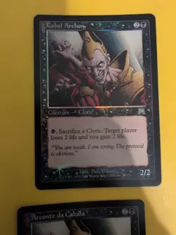 Cabal Archon x2 Cleric Onslaught. MTG Card. Old vintage FOIL. 1 non english - Image 4