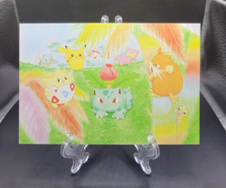 Pokemon TCG Vintage 1998 Post Card Southern Islands Rainbow Island NM-M Rare - Image 1