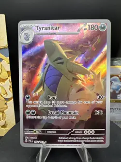 Tyranitar 222/193 - Paldea Evolved (Holo) Illustration Rare (NM) Pokemon Card - Image 1