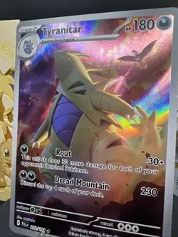 Tyranitar 222/193 - Paldea Evolved (Holo) Illustration Rare (NM) Pokemon Card - Image 2