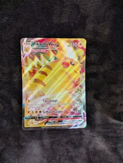 24 hours Only! Pokemon TCG: 1 Oversized Pikachu VMax Card. See Details Below - Image 1