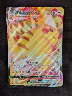24 hours Only! Pokemon TCG: 1 Oversized Pikachu VMax Card. See Details Below - Image 2