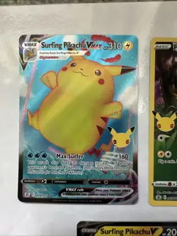 Pokemon Celebration Pikachu Card Lot Of 5. Flying Surfing V VMAX Pikachu Cards - Image 2