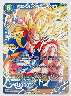 Miraculous Fighter SS3 Gogeta Secret Rare NON FOIL Dragon Ball Super Card | NM - Image 1
