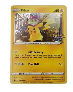 Pokemon TCG Card Pikachu Sword & Shield Promo SWSH234 Holo - Image 1