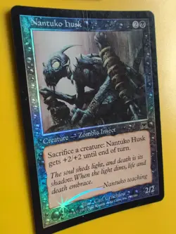 Festering Goblin & Nantuko Husk. Onslaught. MTG Card. Old vintage FOIL. - Image 5