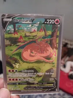 Pokemon Card 3 Charizard Pack. Two V’s And One GX. - Image 1