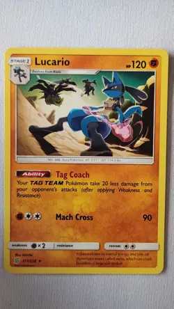 Lucario 117/236 Pokemon Card TCG SM Unified Minds Non Holo NM - Image 1