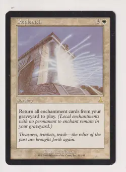 REPLENISH URZA'S DESTINY MTG MAGIC THE GATHERING VINTAGE RARE CARD - Image 1