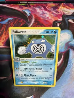 Poliwrath 11/112 EX FireRed & LeafGreen Holo Rare Pokemon Card TCG Holographic - Image 1