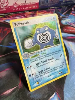 Poliwrath 11/112 EX FireRed & LeafGreen Holo Rare Pokemon Card TCG Holographic - Image 3