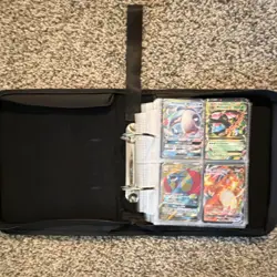 Pokemon TCG Binder Lot Pikachu Charizard Eevee Umbreon Flareon Foil Cards - Image 1