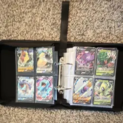 Pokemon TCG Binder Lot Pikachu Charizard Eevee Umbreon Flareon Foil Cards - Image 2