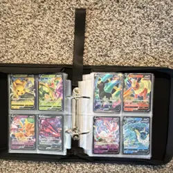 Pokemon TCG Binder Lot Pikachu Charizard Eevee Umbreon Flareon Foil Cards - Image 5