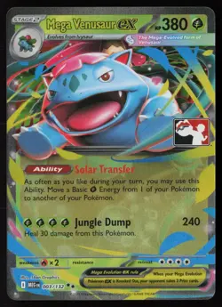 Pokemon Mega Venusaur ex - 003/132 Prize Pack Series Cards Pack Fresh - NM - Image 1