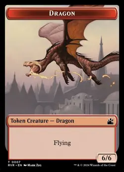 Dragon - Non-Foil Token - trvr - 7 | MTG Card - Image 1