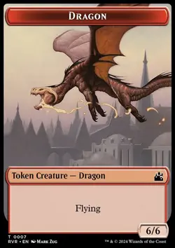 Dragon - Non-Foil Token - trvr - 7 | MTG Card - Image 3
