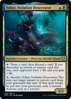 x1 Vohar, Vodalian Desecrator DMU MTG 226/281 UNCOMMON M/NM 1x - Image 1