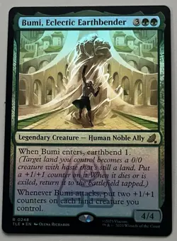 MTG Avatar: TLE Bumi, Eclectic Earthbender Legendary Creature RARE FOIL #0248 - Image 1