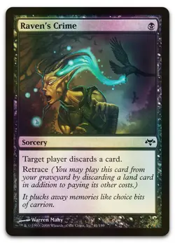Raven's Crime #41 (Foil) (LP) Eventide EVE Magic MTG - Image 1