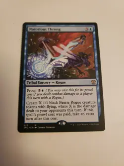 Notorious Throng - Commander: Zendikar - MTG - RARE - M/NM - Magic - Image 1