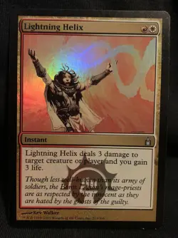 MTG - 1x Lightning Helix - Foil - Ravnica: City of Guilds​​​ LP - Image 1