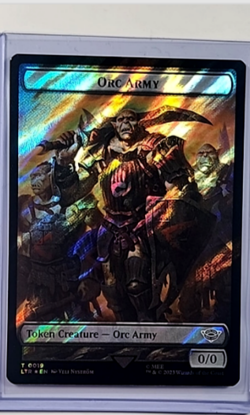 MTG Magic The Gathering LOTR Lord of the Rings Surge Foil Token Orc Army Food - Image 1