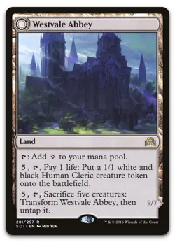 Westvale Abbey #281 (MP) Shadows over Innistrad SOI Magic MTG - Image 1